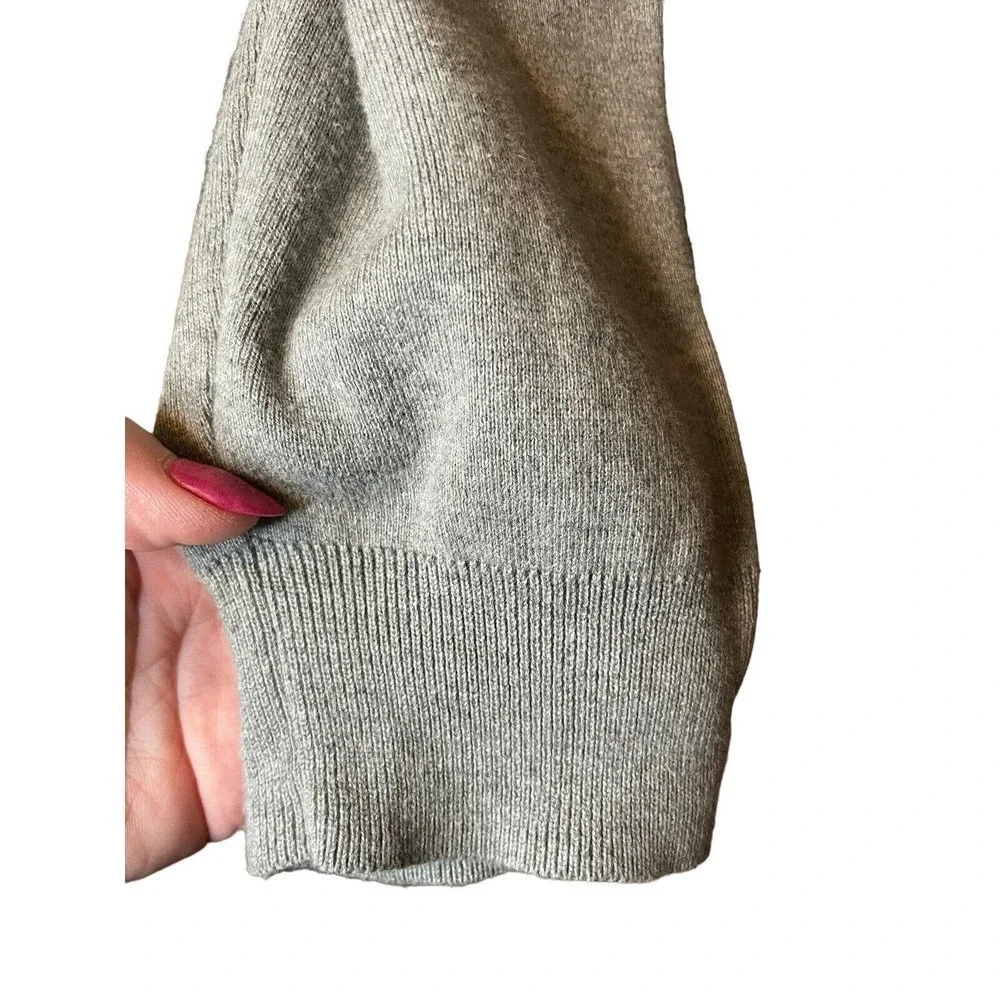 Ralph Lauren Polo XL Pima Cotton V-Neck Long Sleeve Gray Sweater